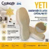 Comfortelle Movi YETI meleg, puha báránybőr és rugalmas latex téli cipőtalpbetét réteges felépítésének és hőszigetelő, kényelmi tulajdonságainak bemutatása.