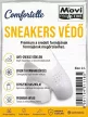Comfortelle Movi ProActive fehér műanyag sneakers védő és cipőorr merevítő, amely segít megelőzni a cipő orrának gyűrődését és ráncosodását.