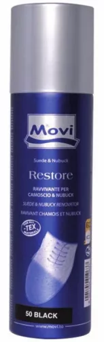 Movi Restore fekete színfrissítő spray velúr és nubuk cipőkhöz