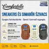 Comfortelle Movi Speed önfényező sneakers és simabőr cipőápoló szivacsok barna, színtelen és fekete változatban, azonnali fényességet biztosítva kefélés nélkül.
