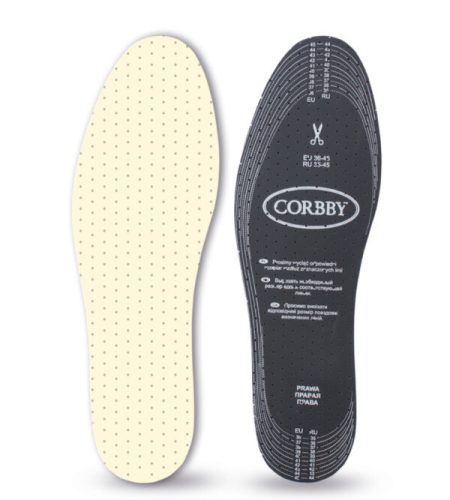 Légáteresztő talpbetét aktív szénnel (6491C)