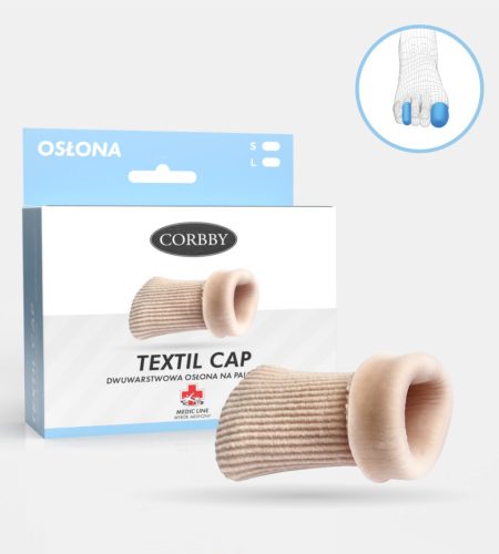 Lábujjvédő textil sapka